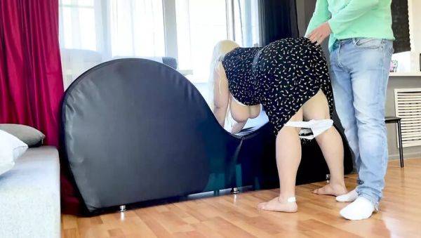 Watch this uncensored movie called : Hot MILF Kaplisani Forgot Panties - StepSon Pounds Her Big Ass Hard