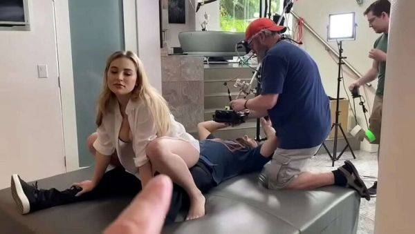 View uncut clip titled : Blonde Babe Blake Blossom Gets Wild Backstage with Nathan Bronson