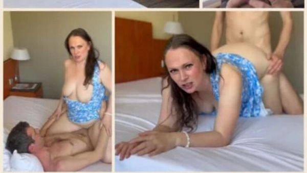 View this hardcore clip named : German MILF Saskialove87 Gets Creampied by Stranger's XL Cock - Rough Doggy Style Fuck