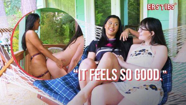 Play the full movie : Hot German Lesbian Strapon Sex - Jin & Zoey's First Date Turns Wild