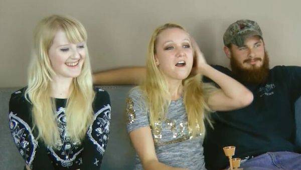 Play HD movie named : Blonde Teens Anneliese & Krystal Play Strip Pirate Penguins Game - HD Amateur Threesome