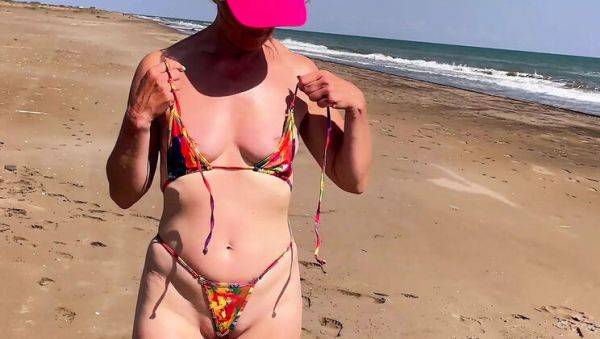 Play this hardcore movie : Hot Femdom Mistress Humiliates Sissy Hubby in Chastity Cage on Nude Beach - Kmarcouple Amateur BDSM