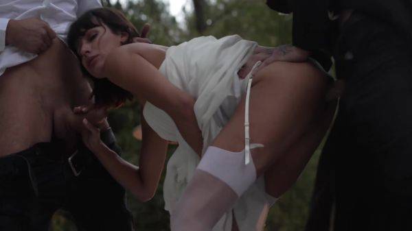 Watch complete video called : Tokio Nero, Pimpal Bill And Marty Dope - Slut Bride Fucked At The Wedding And Got Two Dicks In Her Pussy At Once ( ) 10 Min