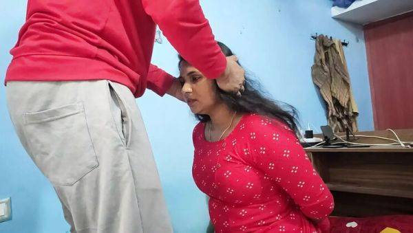 View HD movie named : Hot Indian BDSM Girlfriend Tied Up for Rough Blowjob & Romance