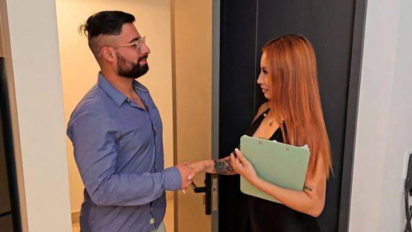 View uncensored scene of : Hot Colombian MILF Andrea Castro Fucks Client Doggy Style For Real Estate Deal