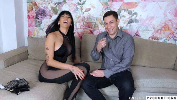 View uncensored movie named : Yenifer Chacon Takes Huge Cock in Her Ass as GF Watches - Rough Anal & Cum Swallowing