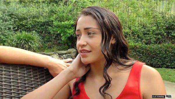 Enjoy watching this complete video of : Hot blonde Avi Love gets wild anal orgasms from big dick