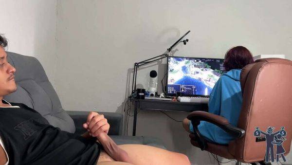 Watch this hardcore scene : Hot MILF Catches Me Jerking Off & Gives Surprising Blowjob - Amateur Latina Brunette