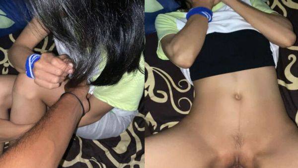 Stream this hardcore movie titled : Hot Indonesian teen Ichaaa screams in pain from big cock in tight virgin pussy - homemade viral sex