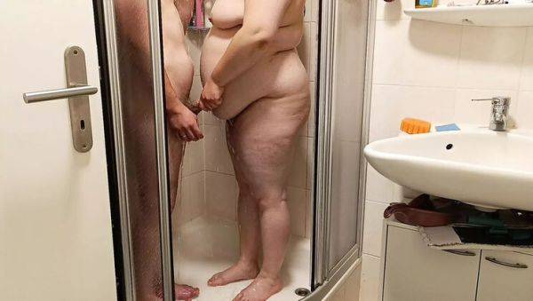 View hardcore video of : Hot German Couple Shower Sex - Amateur BBW Soaped & Fingered in HD