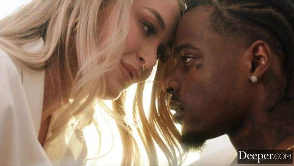 View the complete clip called : Gorgeous Blonde Natalia Starr Rides Huge BBC Hard in Doggystyle - Deep Throat & Pussy Licking