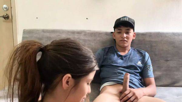 Enjoy watching full clip of : Hot Stepsister Gives Best Blowjob Alone - Venezuelan Teen 18yo Uncensored