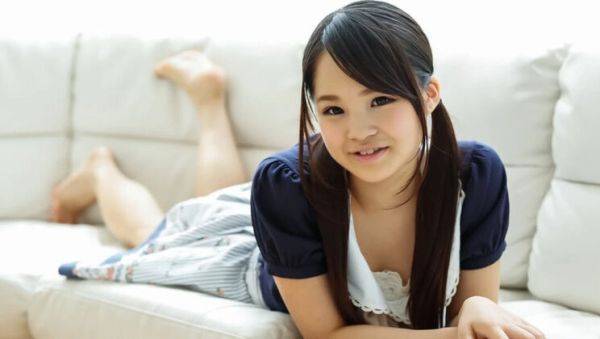 Play this complete clip titled : Hot Asian Schoolgirl Risa Oomomo Moans Loud in Cowgirl & Rough Doggy - Sloppy BJ & Creampie