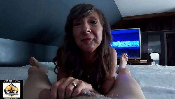 View HD video named : Sexy Milf Marie Sucks Huge Dick and Swallows Cum - Homemade Granny BJ