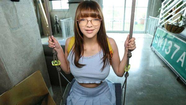 View this uncensored video named : Stepbro Fucks Stepsister's Tight Pussy With Huge Cock - Creampie & Cum Swallow