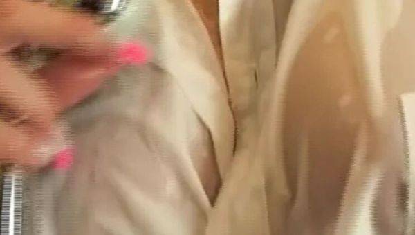 Enjoy watching the hardcore clip titled : Hot German babes Caroline De Jaie & Demi Blue share a double dildo in steamy bedroom lesbian sex