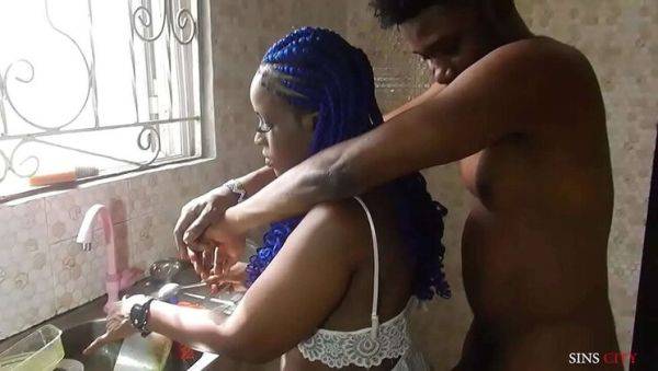 Play the full video : Hot Stepdad Fucks Me Doggystyle While I Wash Dishes - Brunette Amateur Creampie