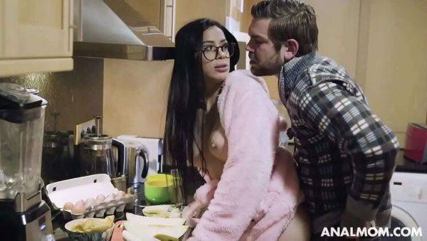 Stream this uncut scene called : StepMom Cheats On Hubby With StepSon - Rough Anal & FaceFuck