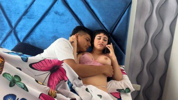 Enjoy watching complete scene named : Horny Stepsister Moans on Call While I Pound Her Tight Ass - Manuela Alvarez