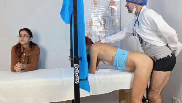 Stream this HD clip of : Stepmom Takes Teen to Gyno Exam - Redhead Squirting in Hospital Fetish