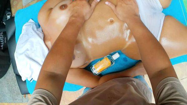 Stream uncensored clip : Hot Latina Step Mom Gets Naughty Massage From Neighbor - Cheating Amateur Sex