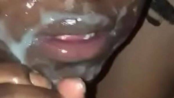 View this uncut scene called : BBW Wife Sucking Hubby's Hard Dick With Cock Ring - NookieCookies