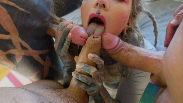 View this hardcore movie named : Anuskatzz Takes 3 Huge Cocks in Wild Anal Gangbang - Total Destruction Part 1