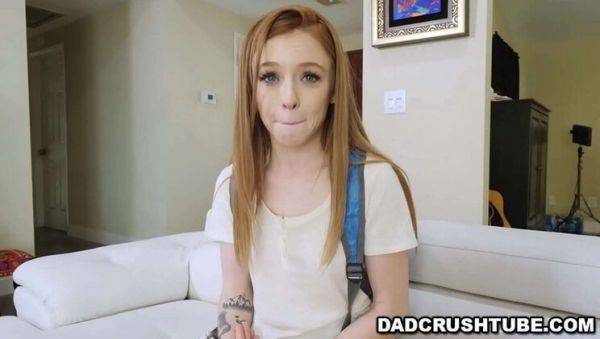 Stream complete scene : Madi Collins Gets Creampied By Stepdad After Hiding Her Suspension - Teen Stepdaughter Blowjob & Doggystyle