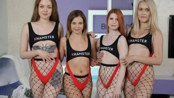 Enjoy watching HD movie called : Hot Teens Una Fairy, Eva Barbie, Bella Grey & Aliska Dark Fuck Big Cock in Wild Pool Orgy