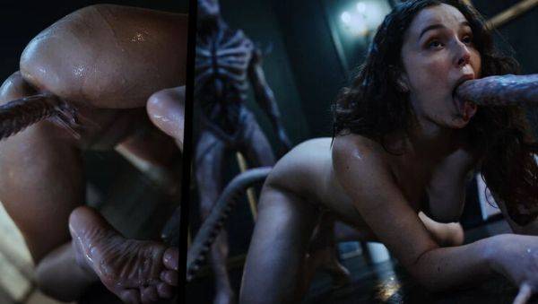 Enjoy watching the HD clip titled : Nerdy Leana Lovings Summons Sex Demon For Hardcore Monster Fuck - Creampie & Unbirth