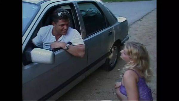 View uncut movie titled : Busty Blonde MILF Sandra De Marco Sucks Big Dick & Gets Creampied on Car Hood