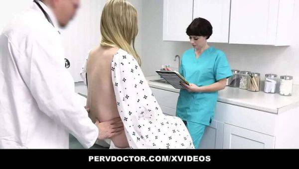 Play HD clip titled : Nurse Fucks Teen Harlow West in Office - Blowjob, Creampie & Threesome