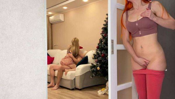 Stream this complete movie titled : Russian Redhead Cheats on NYE - Fucking Wife's Sister Doggystyle & Cowgirl - Amateur Creampie with Subtitles