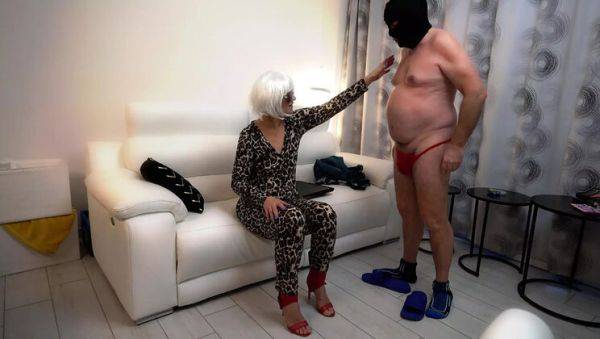 Stream the hardcore scene : Belgian Wife Dominates Sissy Husband in Humiliating Chastity Cage - Amateur Femdom