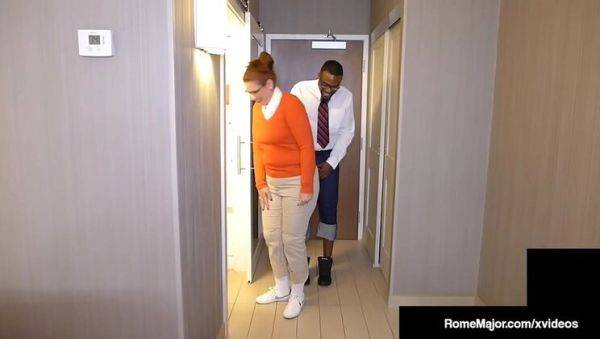 View uncut movie called : Naughty Ginger Nerd Takes BBC From Rome Major - Anal, Facial & Doggy Style!