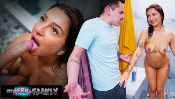 Watch this uncut clip named : Step Sis Kiana Kumani Gets Sneaky Shower Fuck with Juan Loco - Big Ass & Deep Throat