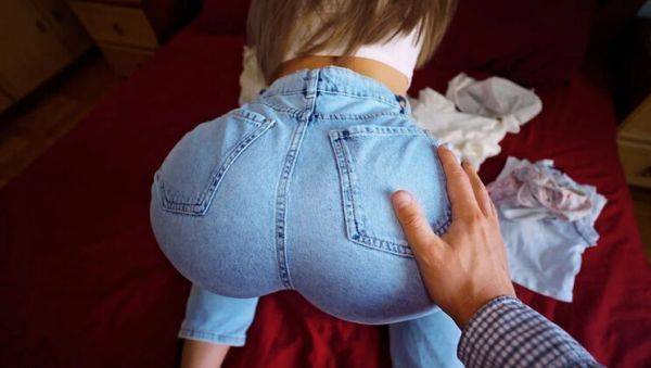 Stream the HD video : Stepbro Fucks Stepsister in Tight Jeans - Big Ass Doggy Style & Missionary