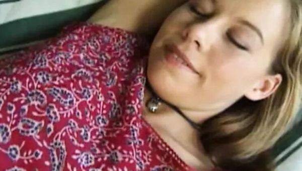 Stream the uncut scene : 18yo Tabitha Stern gets her tight pussy pounded hard in doggy style outdoor