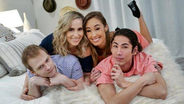 View HD video named : Stepmom Teaches Safe Sex - Hot Orgy with Christy Love & Lilly James