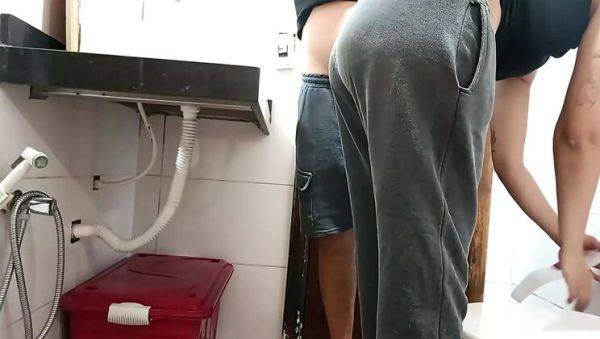 Stream full scene named : Naughty Maid Gabi Sweet Surprised By Boss In Bathroom - Big Ass Blowjob & Cumshot