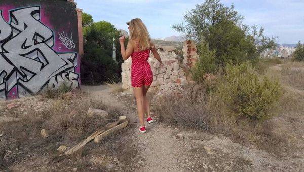 Play full movie named : Blonde MILF Sasha Bikeyeva with Small Tits & Perfect Ass Fucks Hard in Abandoned Building - Real Outdoor POV
