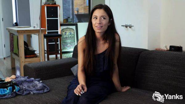 Stream this uncensored scene : Cameron Canela's Fast Cum Solo with Big Natural Tits & Dildo