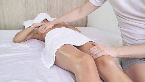 Watch HD clip called : Hot Latina Teen Gets Huge Dick After Sensual Massage - PornGuider