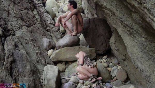 Watch the uncensored clip : Blonde Cave Girl Gets Her Holes Destroyed by Big Cock in Wild Outdoor Fuck