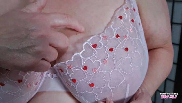 View uncut scene titled : Mature BBW Aunty Shows Off Her Big Natural Tits & Pantyhose Close Up - Homemade HD