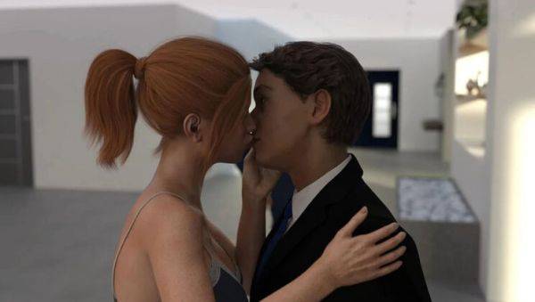 Stream the full clip of : Stepbrother's Wife Jennifer Kisses John in Front of Alan - Full HD 3D Sex Scene