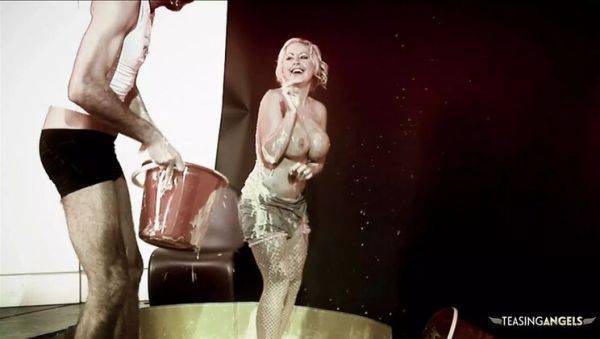 Play this uncensored video called : Blonde Savannah Gold Gets Messy with Food Before Hardcore Bang Session