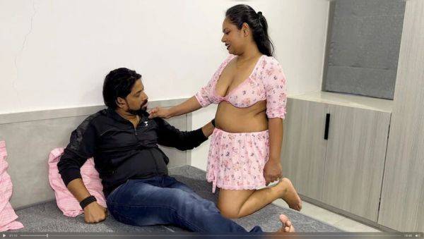 Play this uncut scene of : Hot Desi Wife in Western Clothes - Husband Can't Resist & Fucks Her Hard - Hindi Dirty Talk