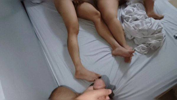 Enjoy watching full scene : Filipina BBW Threesome - Horny Wife Shared with Mister Gon