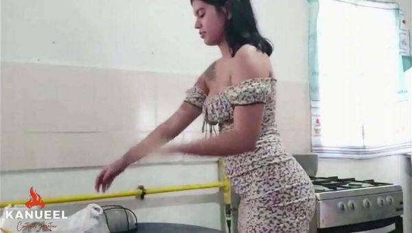 Enjoy watching full scene named : Hot Latina Neighbor Fucks Big Cock While Husband's Away - Rough Doggystyle & Missionary